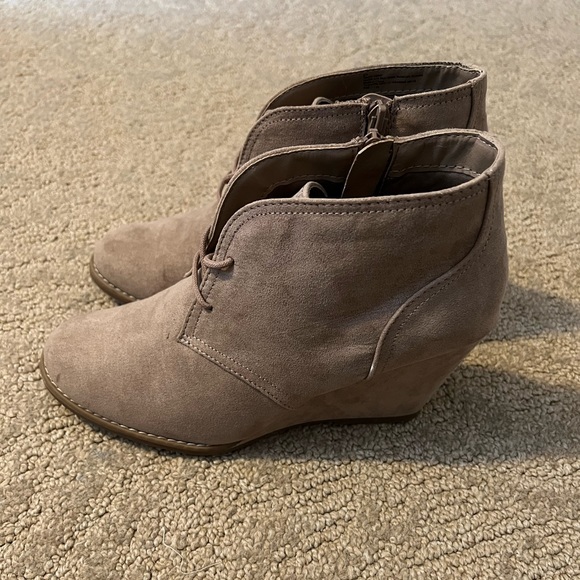 Beige Booties - Picture 1 of 6